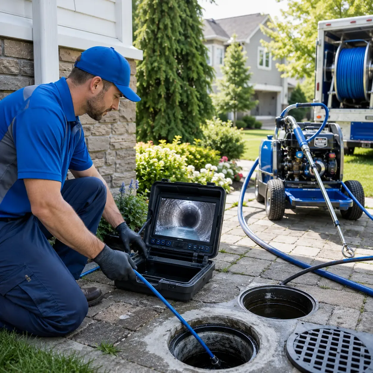 Outdoor drain cleaning professionals serving West Bend, IA